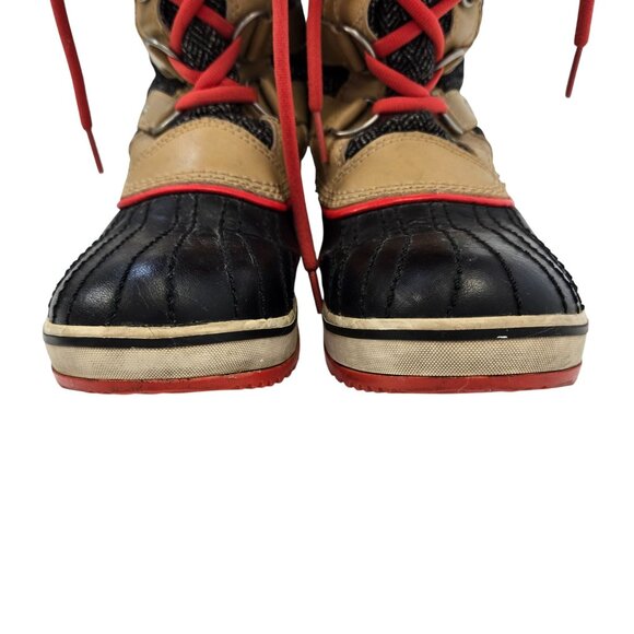 Sorel Tofino Waterproof Faux Leather & Fur Lace Up Boots Size 8 - Picture 7 of 10